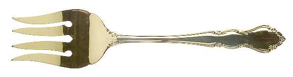 Starlight Gold (Gold Electroplate) Solid Serving Fork