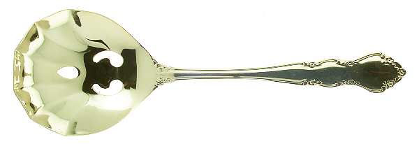 Starlight Gold (Gold Electroplate) Pierced Solid Serving Spoon
