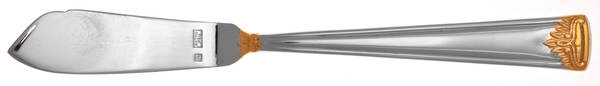 St. Denis (Gold Accent) Flat Handle Master Butter Knife