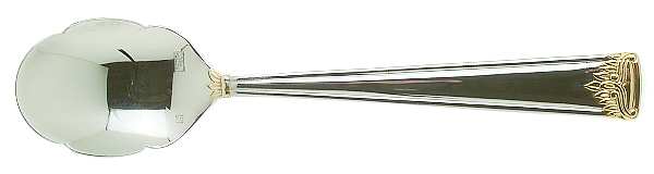 St. Denis (Gold Accent) Sugar Shell Spoon