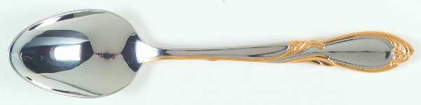 Stephanie-Gold Accent (Stainless) Place/Oval Soup Spoon