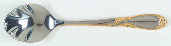 Stephanie-Gold Accent (Stainless) Sugar Shell Spoon