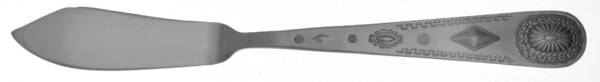 Stephanie (Gold Electroplate) Flat Handle Master Butter Knife