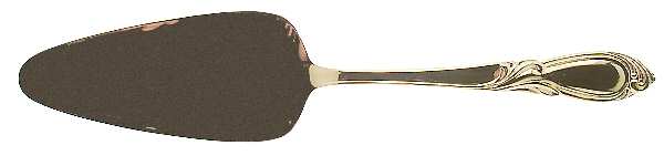 Stephanie (Gold Electroplate) Solid Pie Server by Retroneu