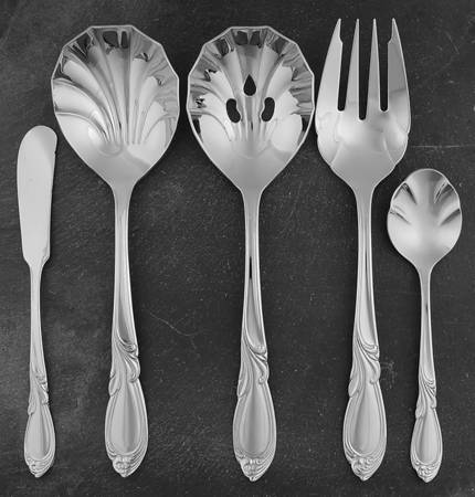 Stephanie (Stainless) 5 Piece Hostess Set