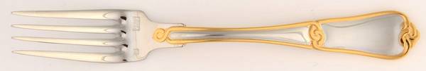 St. Tropez-Gold (Stainless, Gold Accent) Individual Salad Fork