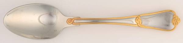 St. Tropez-Gold (Stainless, Gold Accent) Place/Oval Soup Spoon