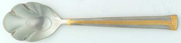 Superieur (Stainless-Gold Accent) Sugar Shell Spoon
