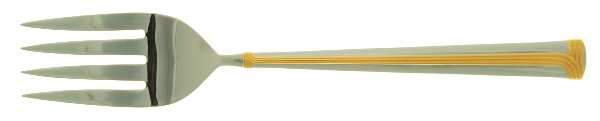 Superieur (Stainless-Gold Accent) Solid Serving Fork
