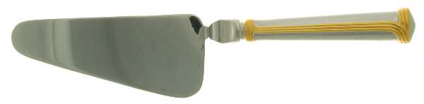 Superieur (Stainless-Gold Accent) Pie and Cake Server, Solid Piece