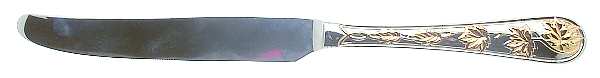 Tuileries-Leaf Garden (Stainless, Gold Accent) New French Hollow Knife