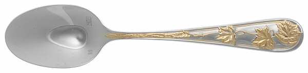 Tuileries-Leaf Garden (Stainless, Gold Accent) Teaspoon