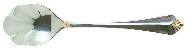Whitney-Gold (Stainless, Gold Acct) Sugar Shell Spoon