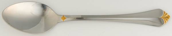 Whitney-Gold (Stainless, Gold Acct) Place/Oval Soup Spoon