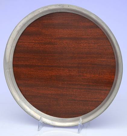 RVS7 (Pewter, Hollwware) Brown Formica Center Round Tray