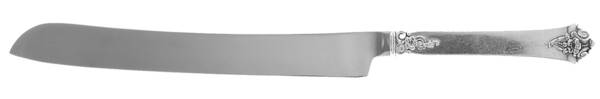 Castle Rose (Sterling, 1942) Wedding Cake Knife with Stainless Blade HC