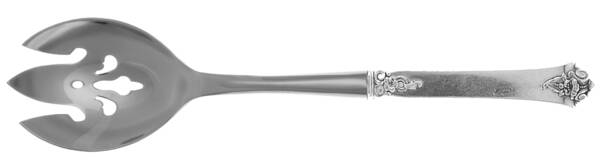 Castle Rose (Sterling, 1942) Salad Serving Fork with Stainless Prongs HC