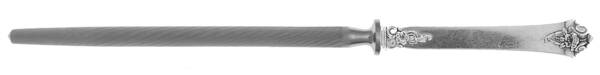 Castle Rose (Sterling, 1942) Sharpener Knife with Steel Rod HC