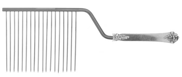 Castle Rose (Sterling, 1942) Cake Breaker with Silverplate Prongs HC