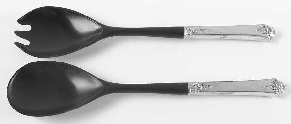 Castle Rose (Sterling, 1942) Plastic Bowl 2-Piece Salad Set