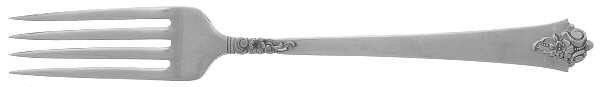 Castle Rose (Sterling, 1942) Fork