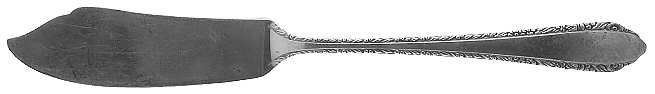 Wild Flower (Sterling, 1942) Flat Handle Master Butter Knife by Royal Crest