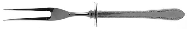 Wild Flower (Sterling, 1942) Small Steak Carving Fork with Stainless Prongs