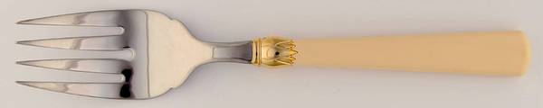 Monet-Ivory (Stainless) Large Solid Cold Meat Serving Fork