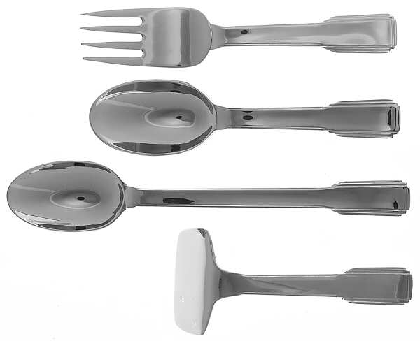 Art Deco (Stainless) 4-Piece Baby Set (BS, BF, INS, FOPU)