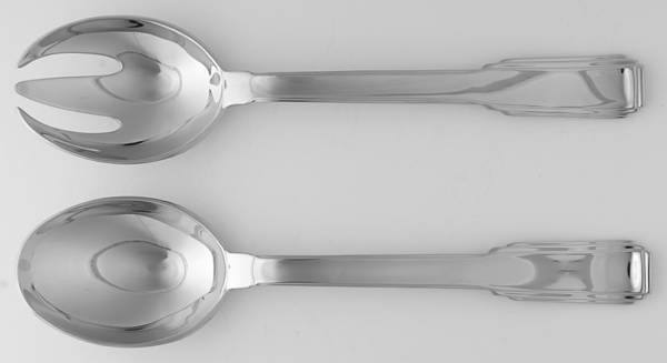Art Deco (Stainless) (2 Pc) Solid Salad Set