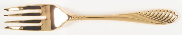 Coqui Gold (Gold Electroplate) Individual Salad Fork