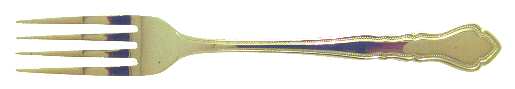 Golden Carriage (Gold Electroplate) Fork
