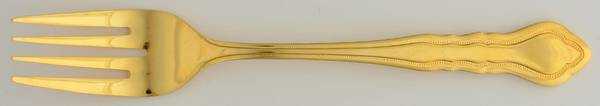 Golden Carriage (Gold Electroplate) Individual Salad Fork