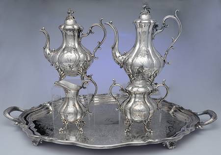 The Winthrop (Silverplate, Hollowware) (5 Pc) Tea Set (PCP1,PTP1,PSU1,PCR1,PWTLF1)
