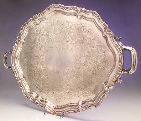 The Winthrop (Silverplate, Hollowware) Large Silverplate Waiter Tray