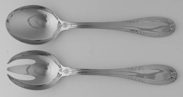 Impero (Stainless) (2 Pc) Solid Salad Set by Ricci (Argentieri)