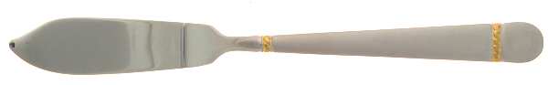 Brighton Gold-Matte (Stainless) Flat Handle Master Butter Knife