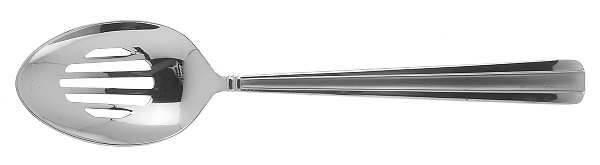 Bellevue-Matte (Stainless, Frosted Accent) Pierced Tablespoon (Serving Spoon)