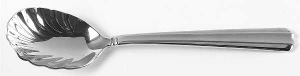 Bellevue-Matte (Stainless, Frosted Accent) Sugar Shell Spoon