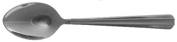 Bellevue-Matte (Stainless, Frosted Accent) Place/Oval Soup Spoon