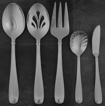 Fluted Scroll 5 Piece Hostess Set