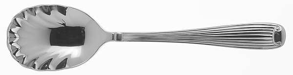 Fluted Scroll Sugar Shell Spoon