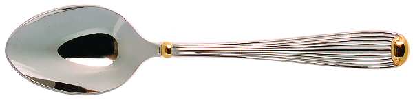 Golden Fluted Scroll (Stainless) Place/Oval Soup Spoon