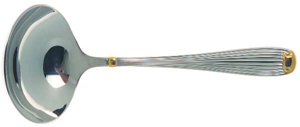 Golden Fluted Scroll (Stainless) Solid Gravy Ladle
