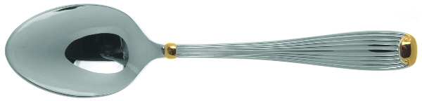 Golden Fluted Scroll (Stainless) Tablespoon (Serving Spoon)