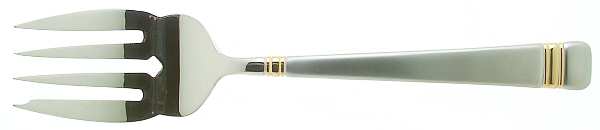 Golden Longwood-Matte Medium Solid Cold Meat Serving Fork