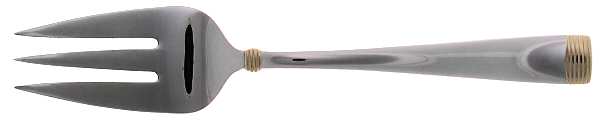 Golden Woodbridge Medium Solid Cold Meat Serving Fork
