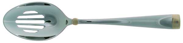 Golden Woodbridge Pierced Tablespoon (Serving Spoon)