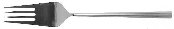 Linear (Stainless) Large Solid Cold Meat Serving Fork