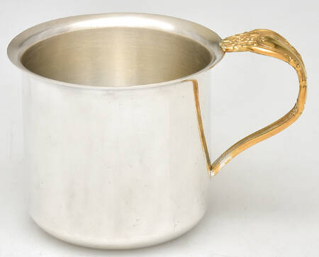 Gold Colonial French Baby Cup with Stainless Cup and Handle HC
